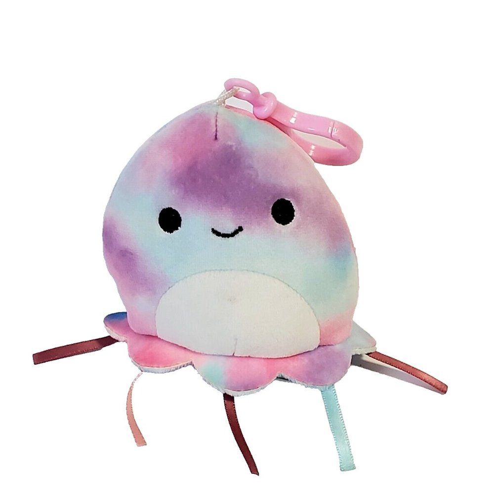 Squishmallows Krisa The Jellyfish Clip Plush Toy 4 inches Stuffed Toy keychain